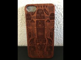 Engraved phone case iPhone 7/8 | Real wood